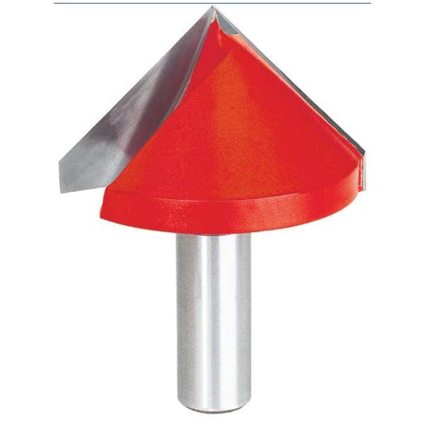 90 Degree V-Groove Router Bit - 1/2" SH - Diameter:2" - Cutting Length:1-1/4" - Length:2-7/8"